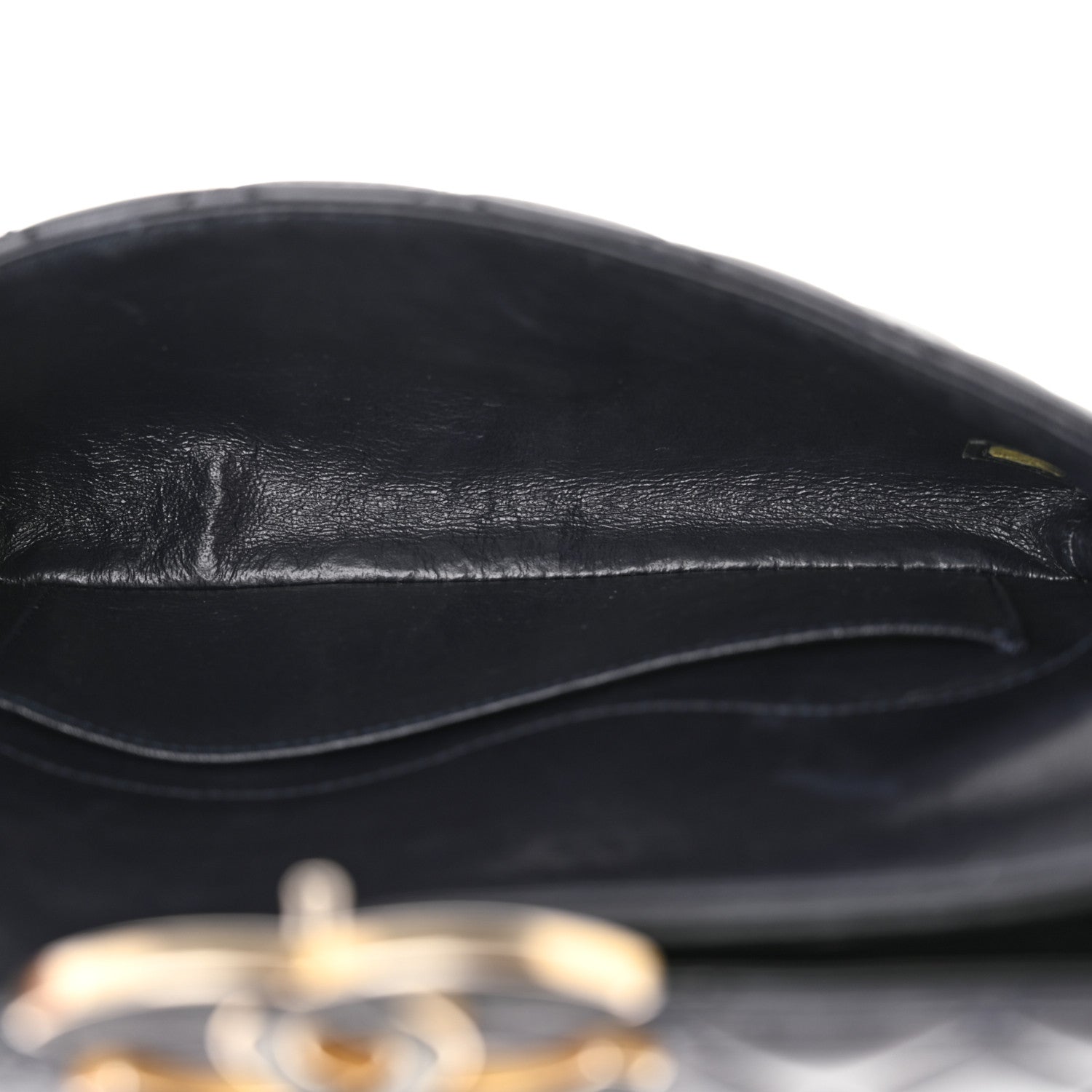Chanel Lambskin Quilted Small CC Chic Flap Navy 5 of 13