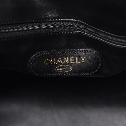 Chanel Calfskin Stitched CC Boston Black 6 of 12