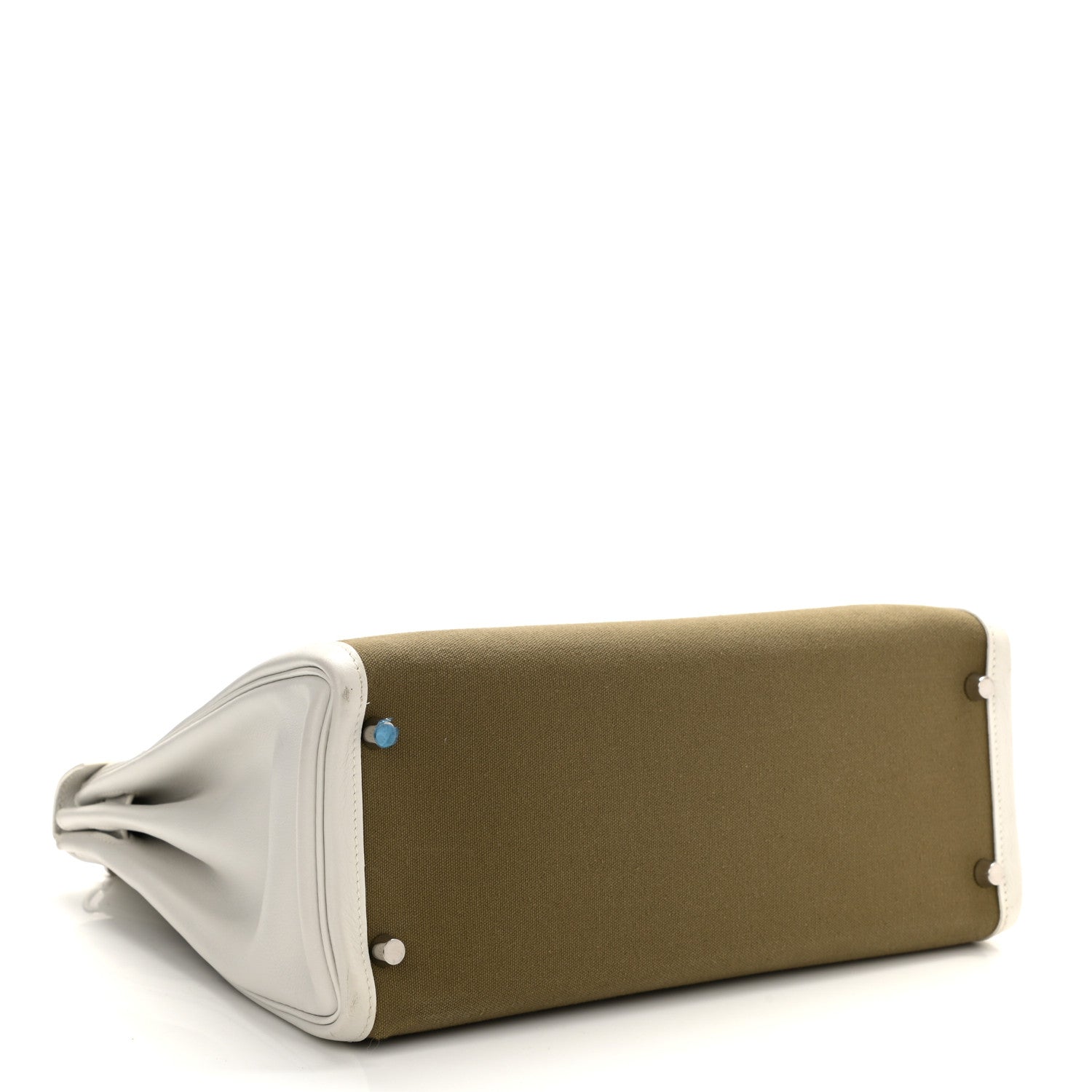 Hermes Toile Swift Kelly Retourne 32 White 4 of 12