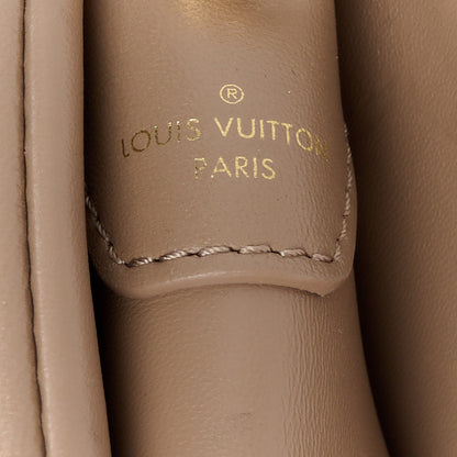Louis Vuitton Lambskin Embossed Monogram Coussin PM Taupe 9 of 11