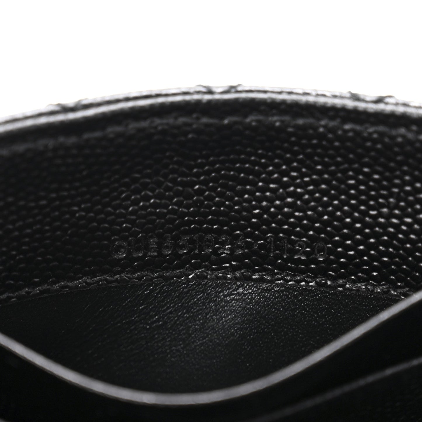 Grain De Poudre Textured Mixed Matelasse Triquilt Small Monogram Envelope Wallet Black