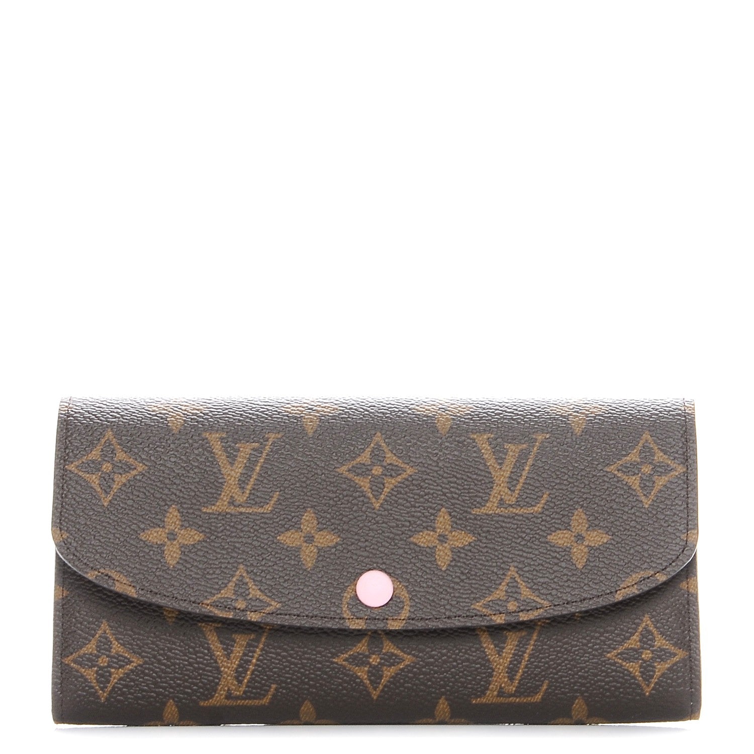 Louis Vuitton Monogram Emilie Wallet Rose Ballerine 1 of 8