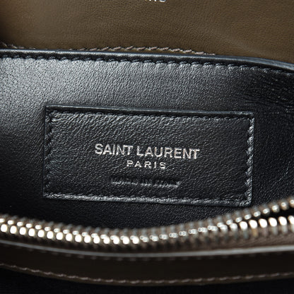 Saint Laurent Calfskin Y Quilted Monogram Small Loulou Chain Satchel Faggio 7 of 11