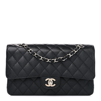Chanel Caviar Quilted Medium Double Flap Black 1 of 12