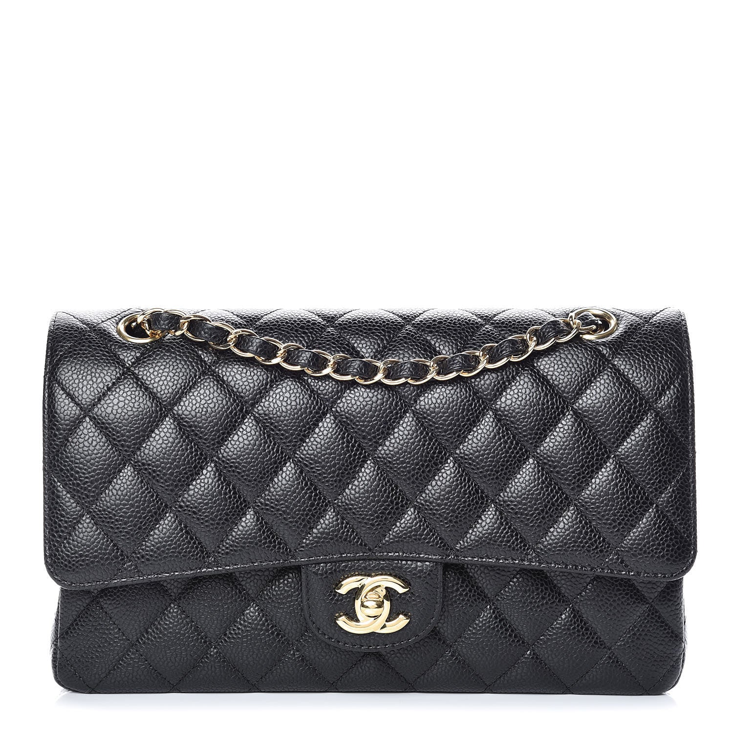 Chanel Caviar Quilted Medium Double Flap Black 1 of 10