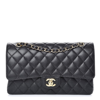 Chanel Caviar Quilted Medium Double Flap Black 1 of 10