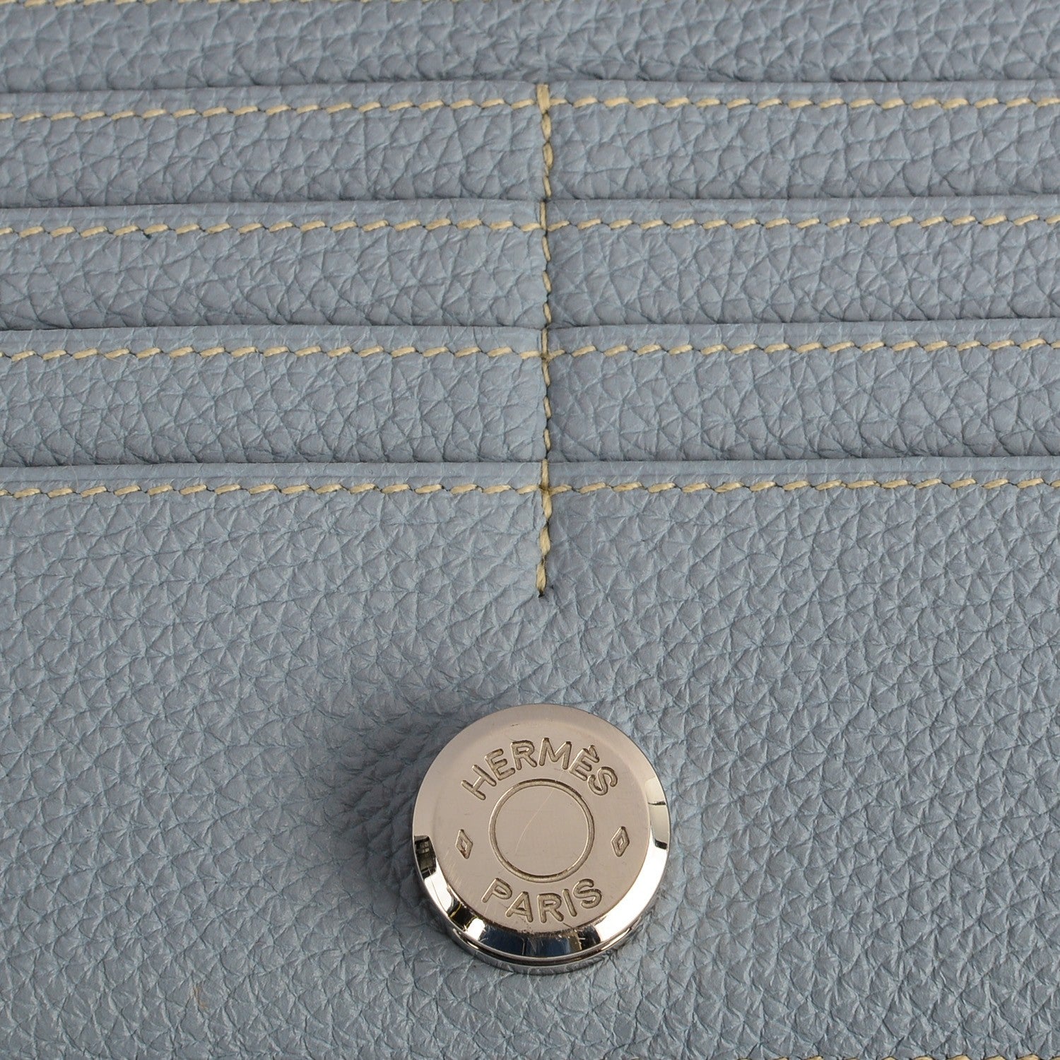 Hermes Togo Dogon Recto Verso Wallet Bleu Lin 10 of 11