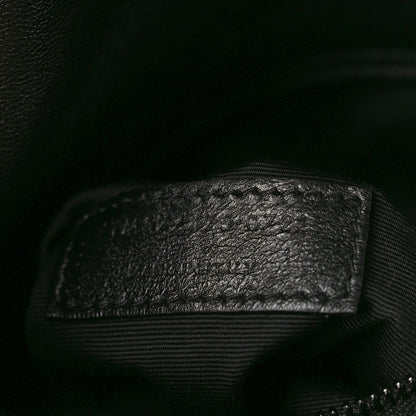 Saint Laurent Lambskin Quilted Monogram Monochrome Medium Loulou Puffer Chain Satchel Black 7 of 10
