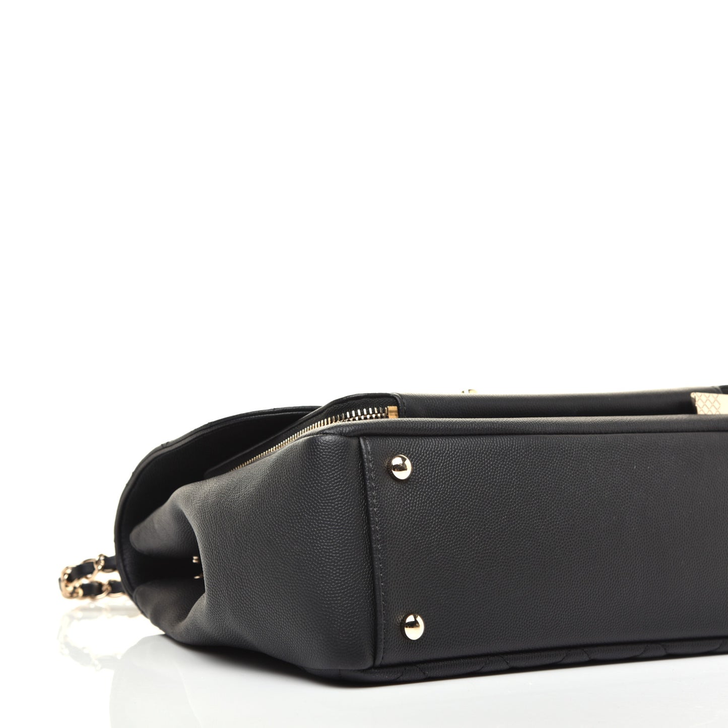 Caviar Quilted Large Business Affinity Flap Black