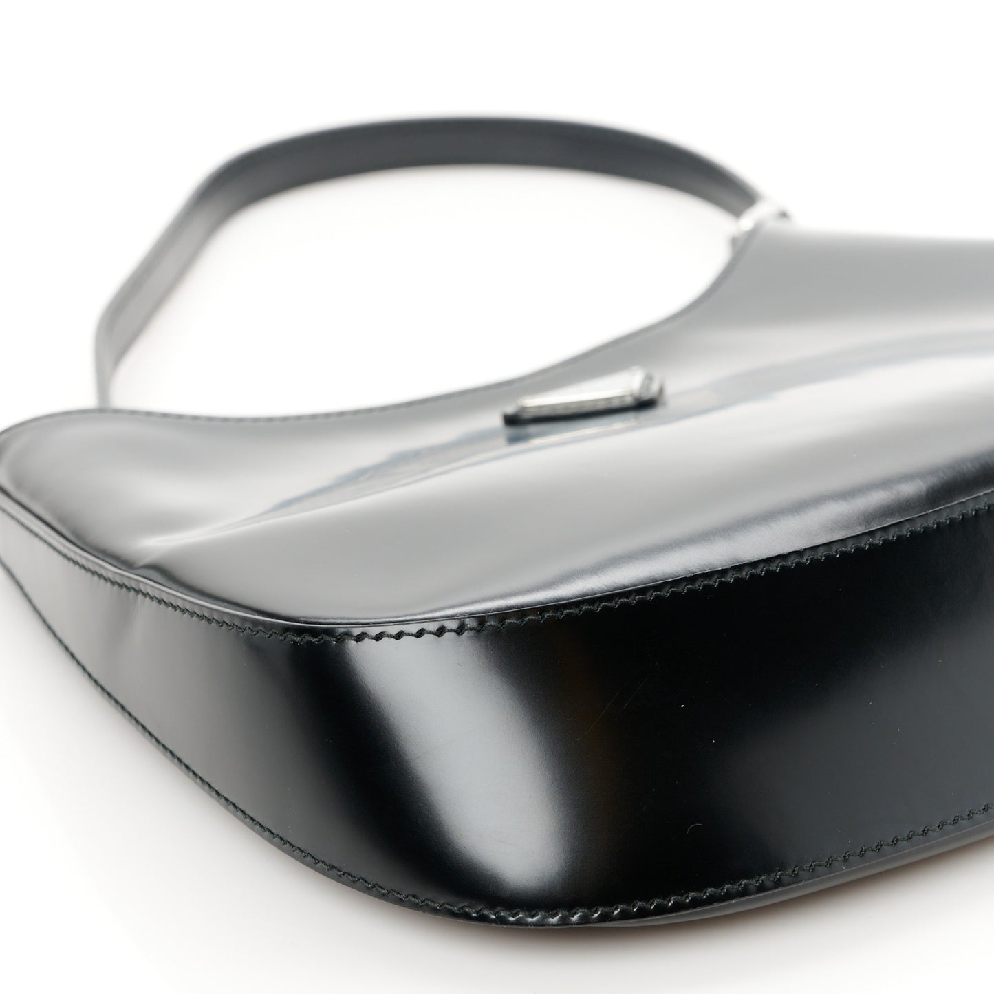 Spazzolato Cleo Shoulder Bag Black