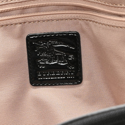 Burberry Nova Check Patent Medium Emmy Tote Black 6 of 10