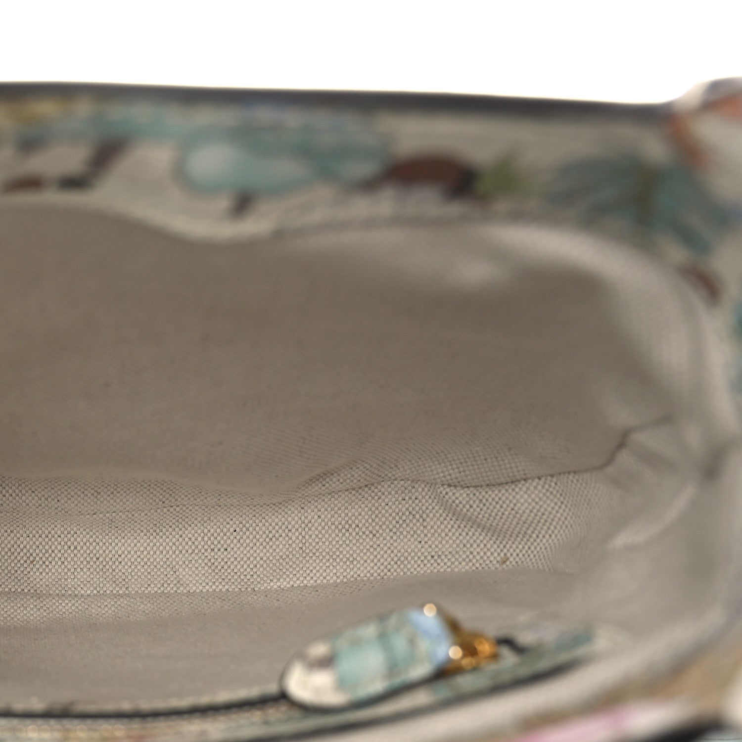 Gucci New Shangai Calfskin Tiger Savanah Small Jackie 1961 Hobo Chalky White Multicolor 5 of 9