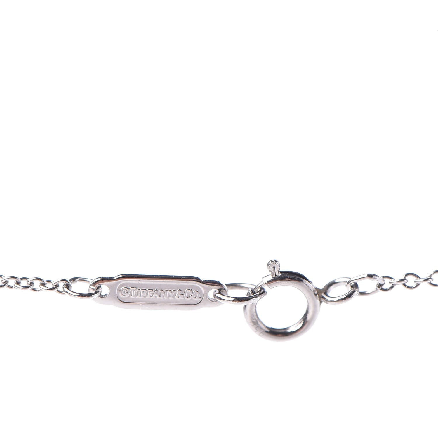 Tiffany Platinum Diamond Small Heart Pendant Necklace 4 of 4