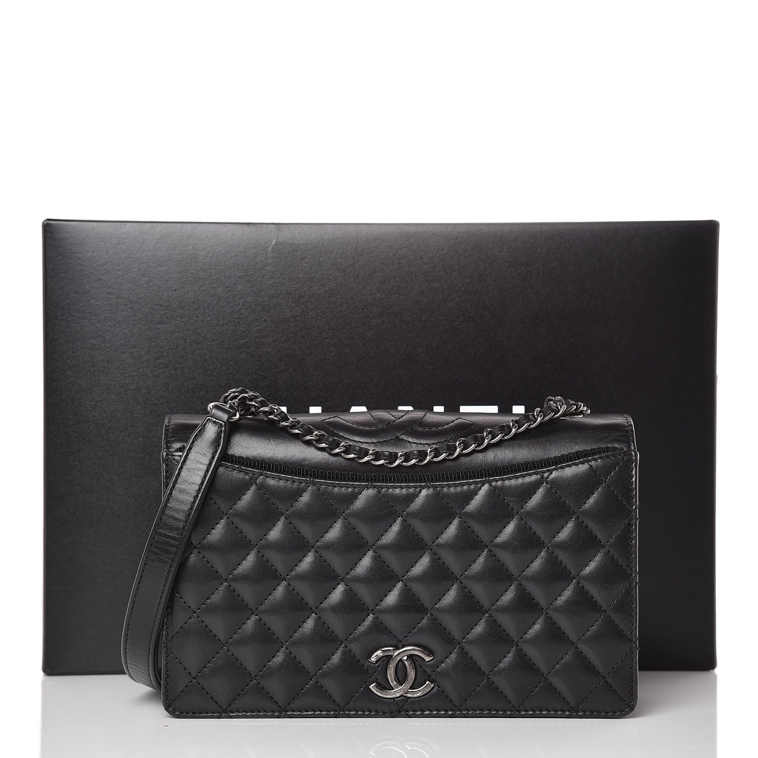 Chanel Calfskin Quilted Small Ballerine Flap Black 10 of 10