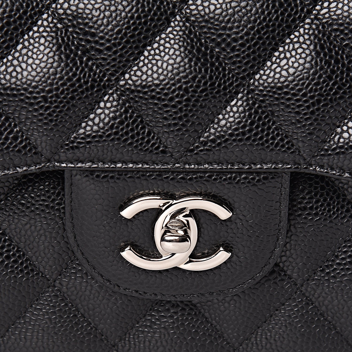 Chanel Caviar Quilted Jumbo Double Flap Black 15 of 15