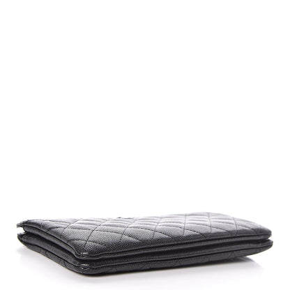 Chanel Caviar Quilted Small Zipped Pouch Black 4 of 8