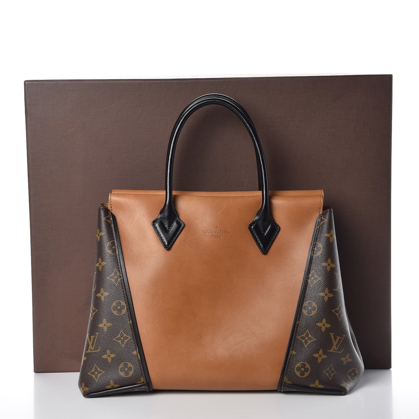 Monogram Cuir Orfevre Tote W PM Noisette