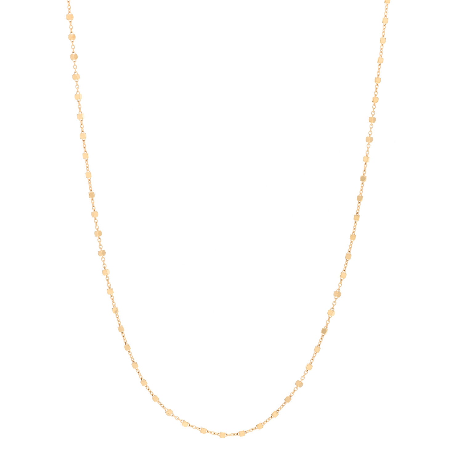 Cartier 18K Yellow Gold Cube Chain Necklace 1 of 6
