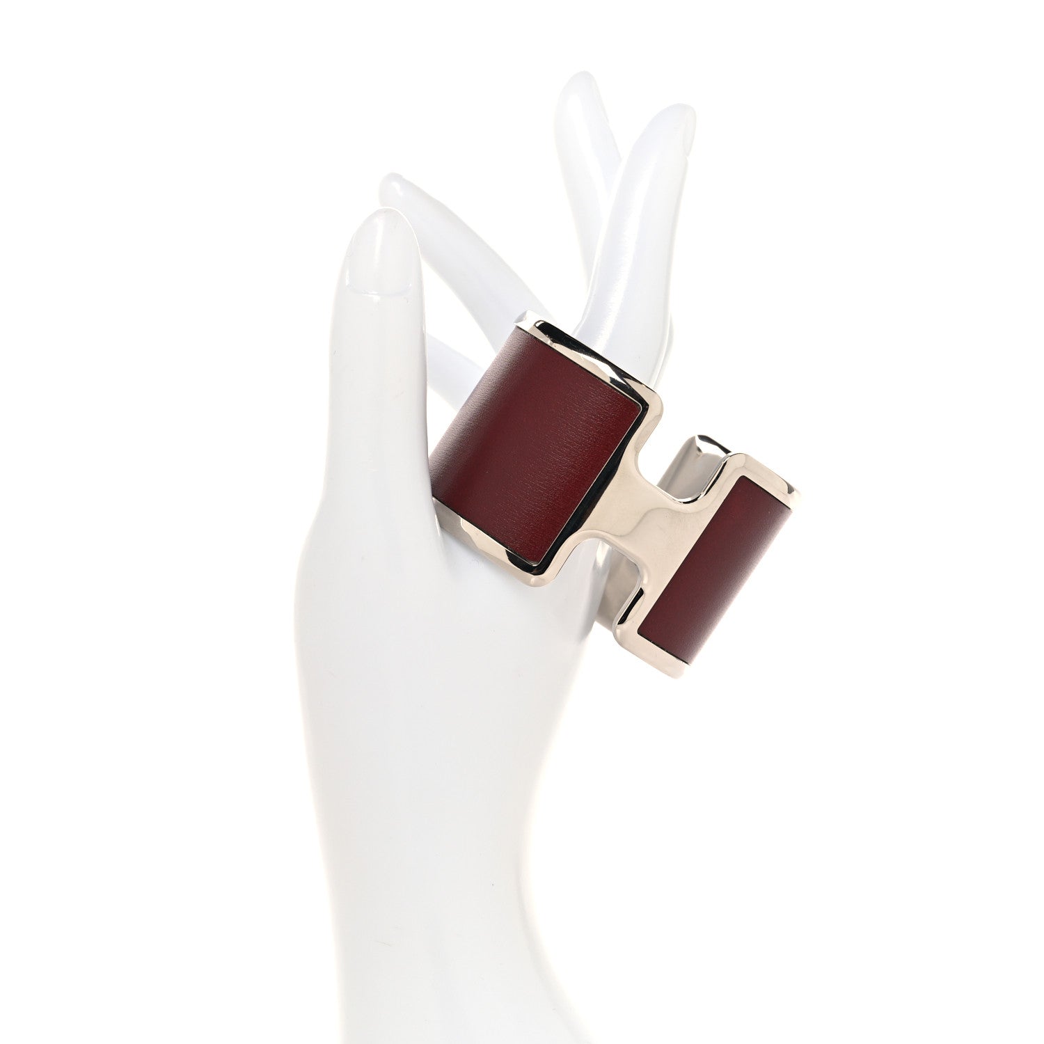 Hermes Box Olympe Cuff Bracelet Rouge H 2 of 4