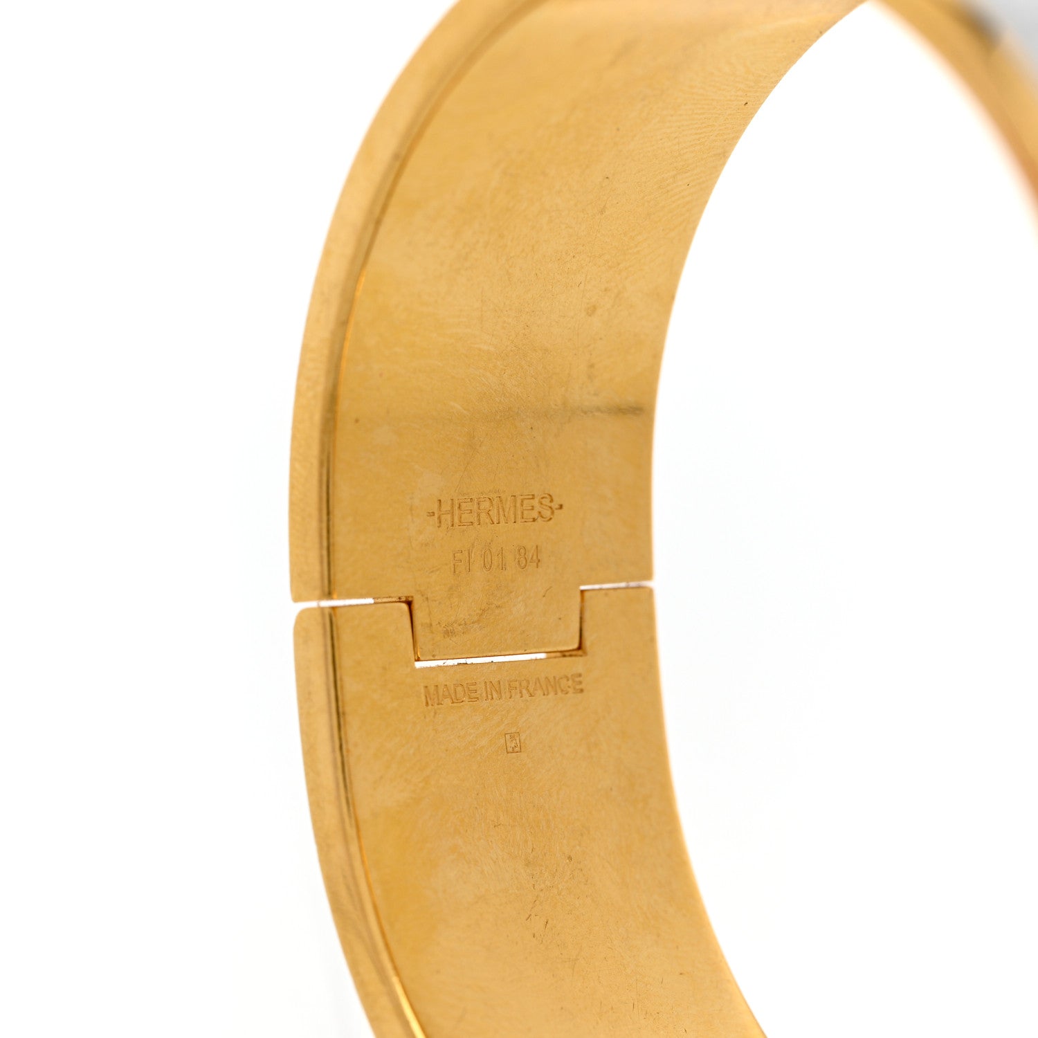 Hermes Enamel Wide Clic Clac H Bracelet GM White 4 of 4
