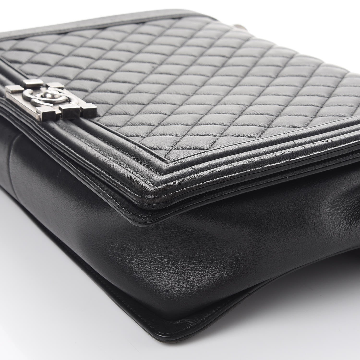 Chanel Calfskin Quilted Large Boy Flap Black 10 of 13