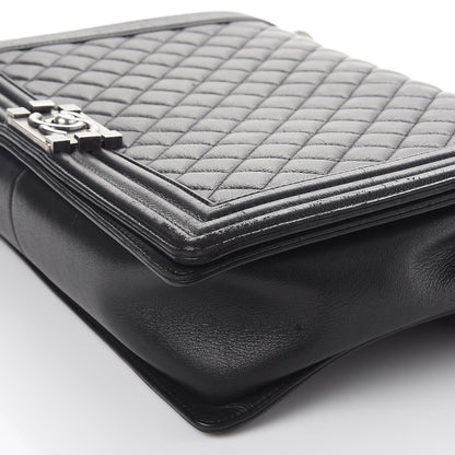 Chanel Calfskin Quilted Large Boy Flap Black 10 of 13