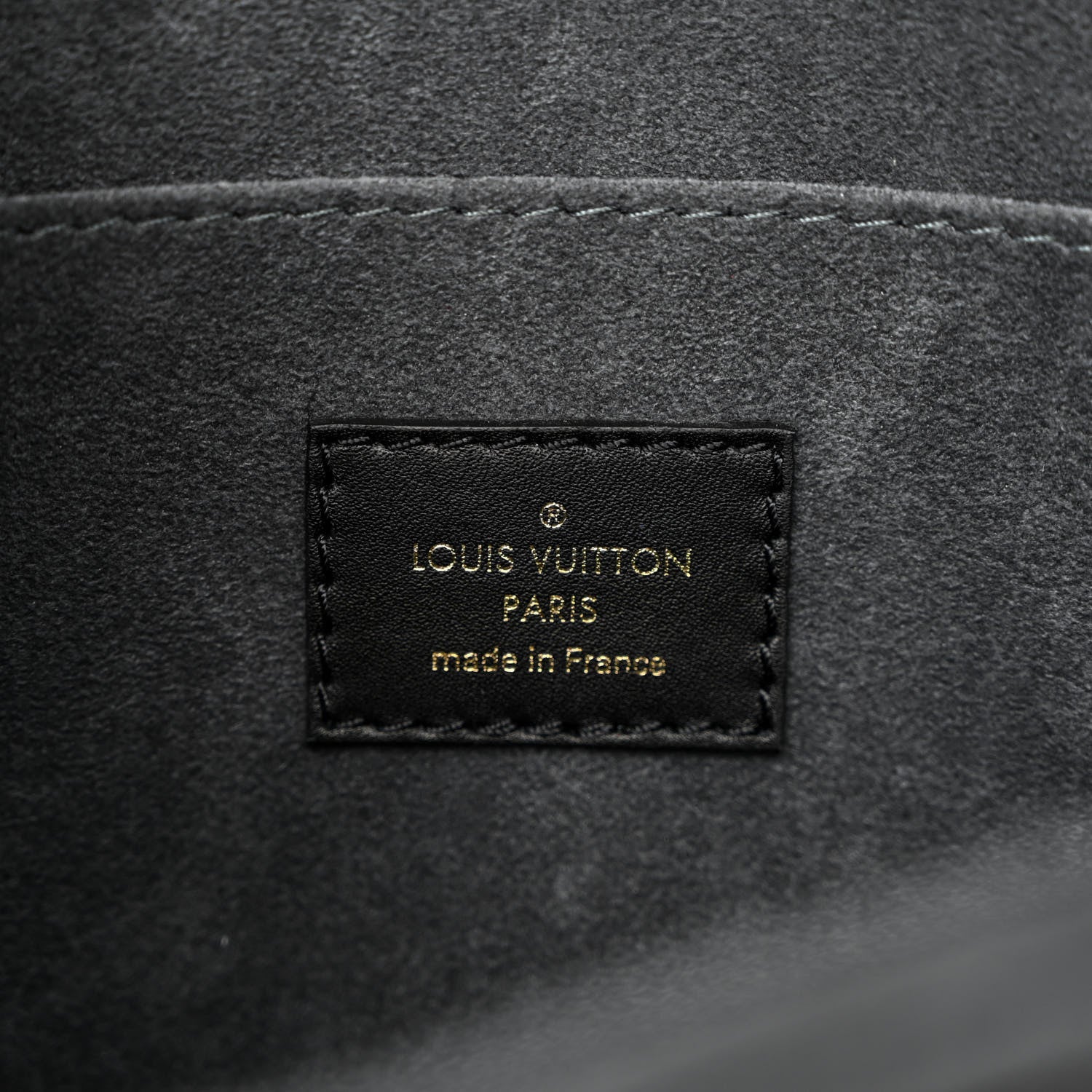 Louis Vuitton Calfskin Nanogram Embossed Dauphine MM Black 6 of 9