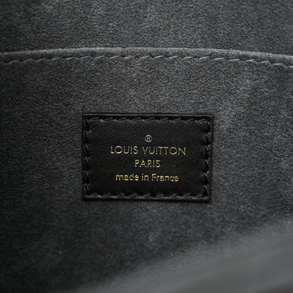 Louis Vuitton Calfskin Nanogram Embossed Dauphine MM Black 6 of 9