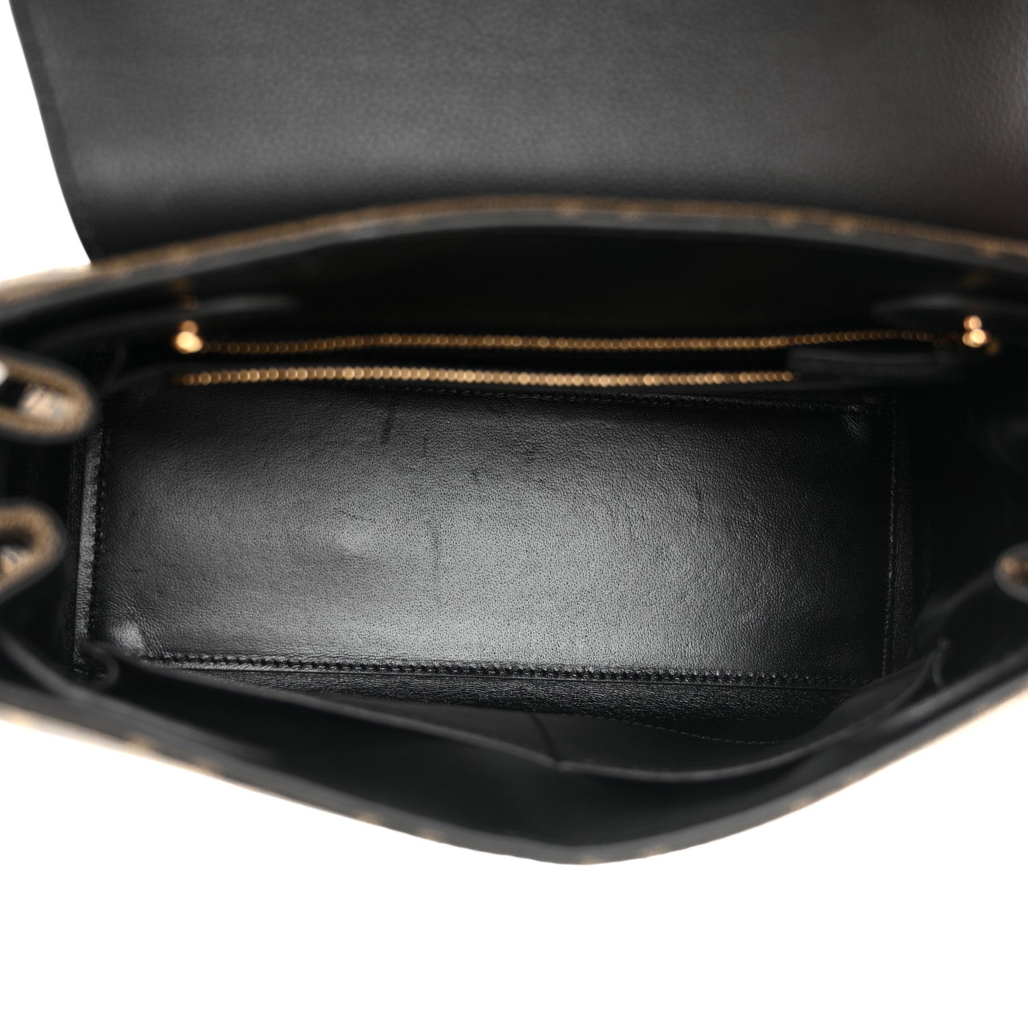 Versace X FENDI Grained Calfskin Fendace Medium La Medusa Top Handle Bag Black Brown 5 of 12