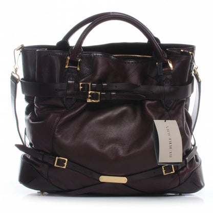Burberry Soft Lambskin Bridle Calfskin Large Gosford Hobo Black 1 of 10