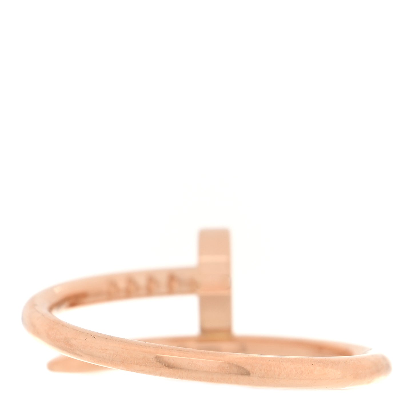 18K Pink Gold Small Juste Un Clou Ring 50 5.25