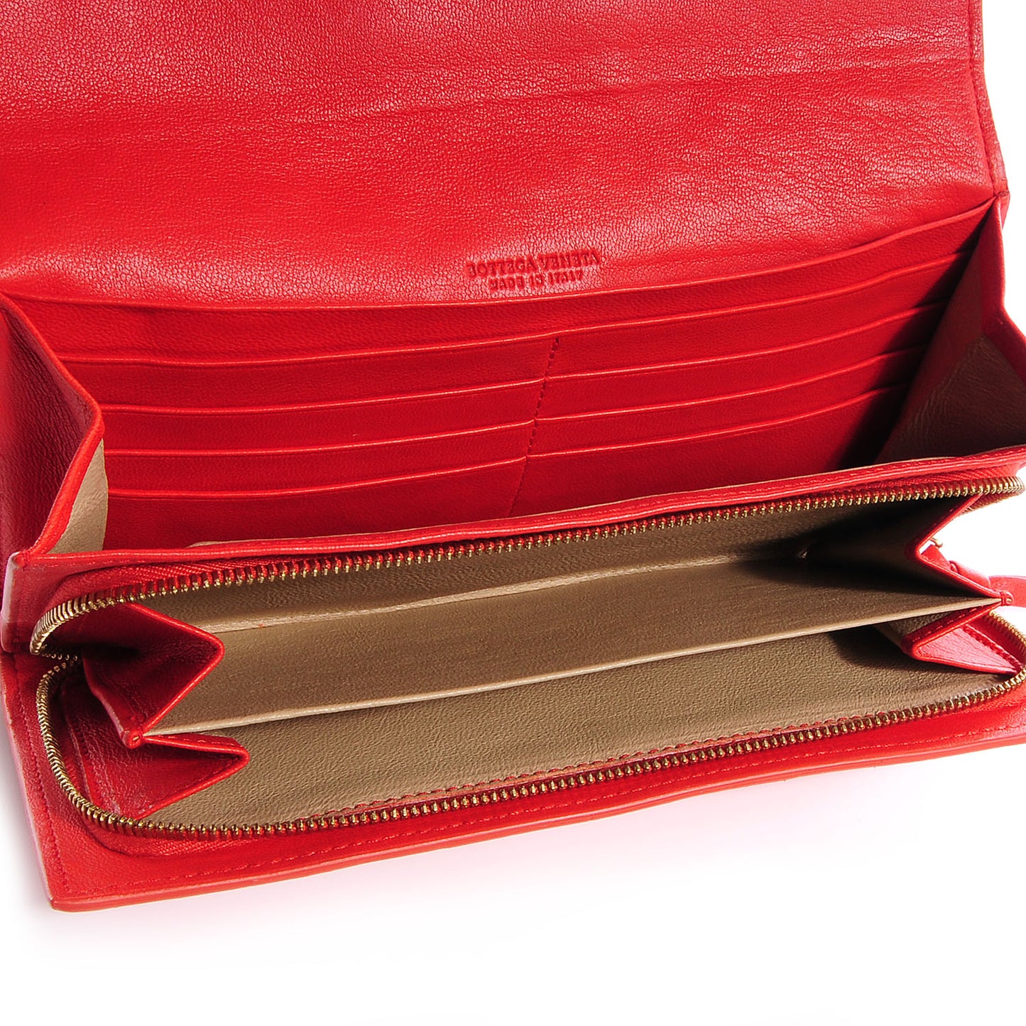 Nappa Intrecciato Continental Flap Wallet