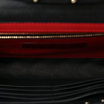 Valentino Garavani Lambskin Rockstud Spike Wallet on Chain Black 5 of 8