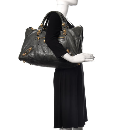 Balenciaga Agneau Giant 21 Gold Hardware Work Anthracite 2 of 17