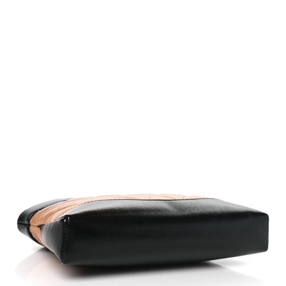 Chanel Shiny Crumpled Calfskin Quilted Nano 31 Shopping Bag Dark Beige Black 4 of 11