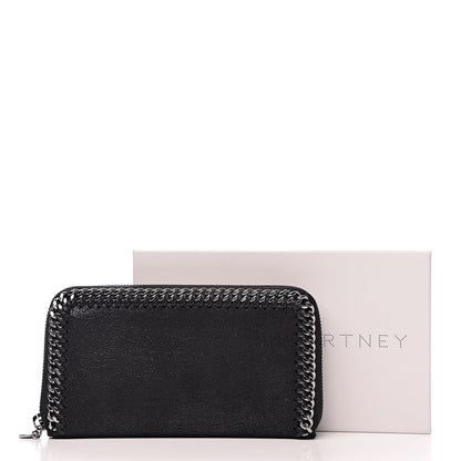 Stella McCartney Shaggy Deer Falabella Zip Around Wallet Black 7 of 7