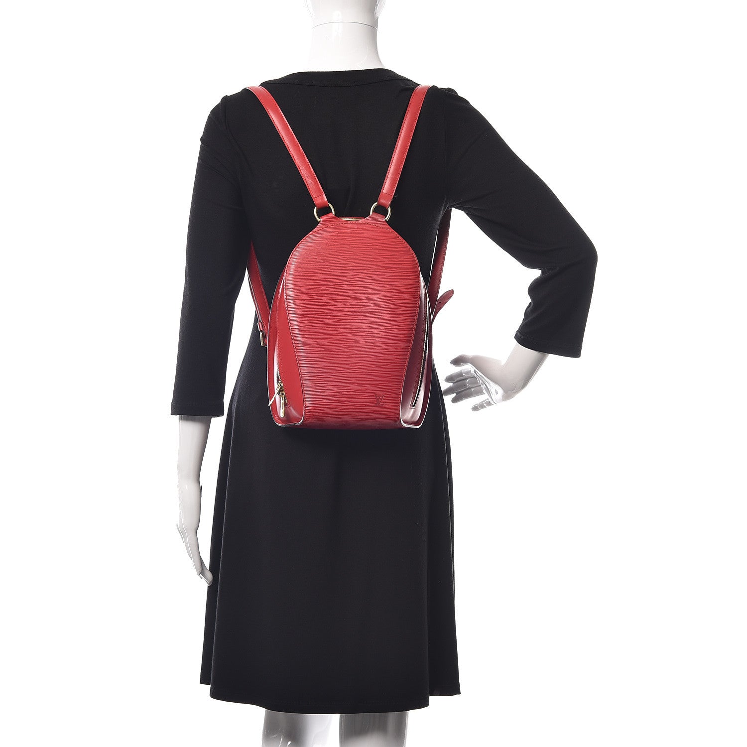Louis Vuitton Epi Mabillon Backpack Castillan Red 2 of 19