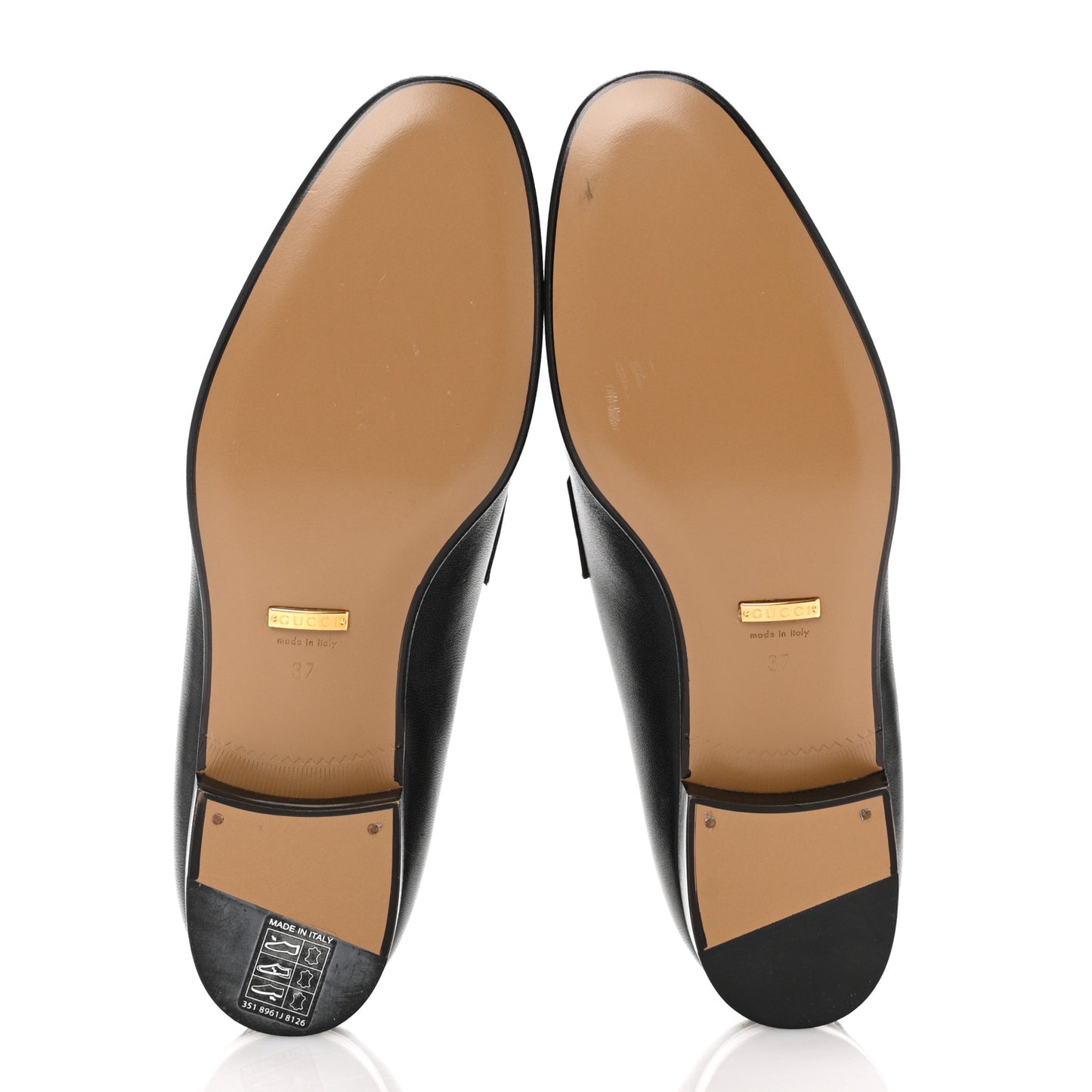 Calfskin Womens Interlocking G Horsebit Loafers 37 Black