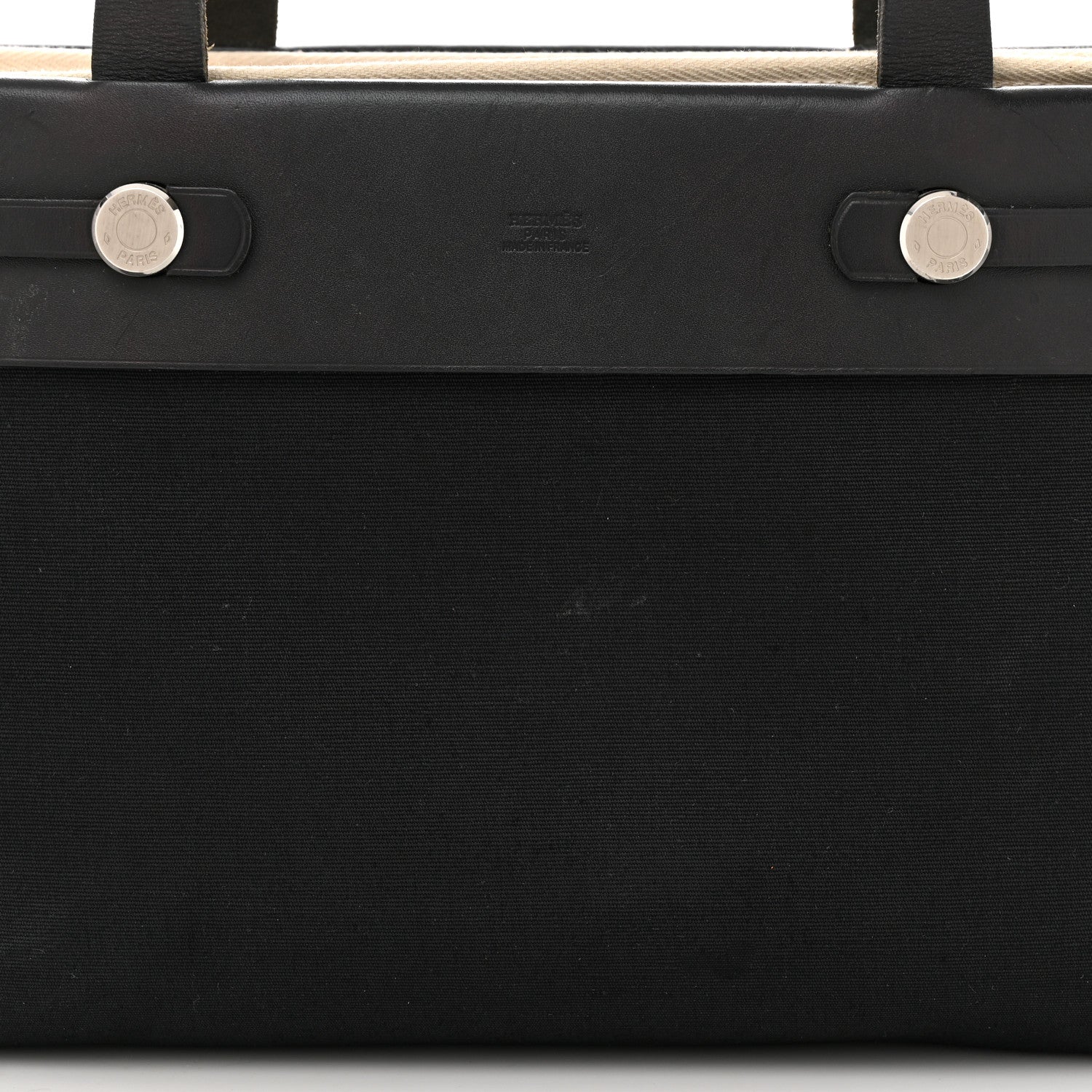 Hermes Toile Vache Hunter Herbag Cabas Black 9 of 14