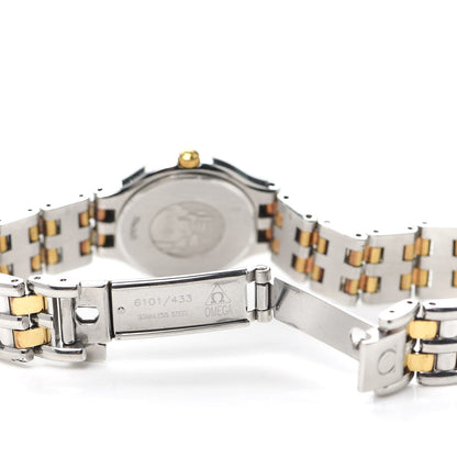 Omega Stainless Steel 18K Yellow Gold 23mm De Ville Quartz Watch White 795.0901 5 of 5