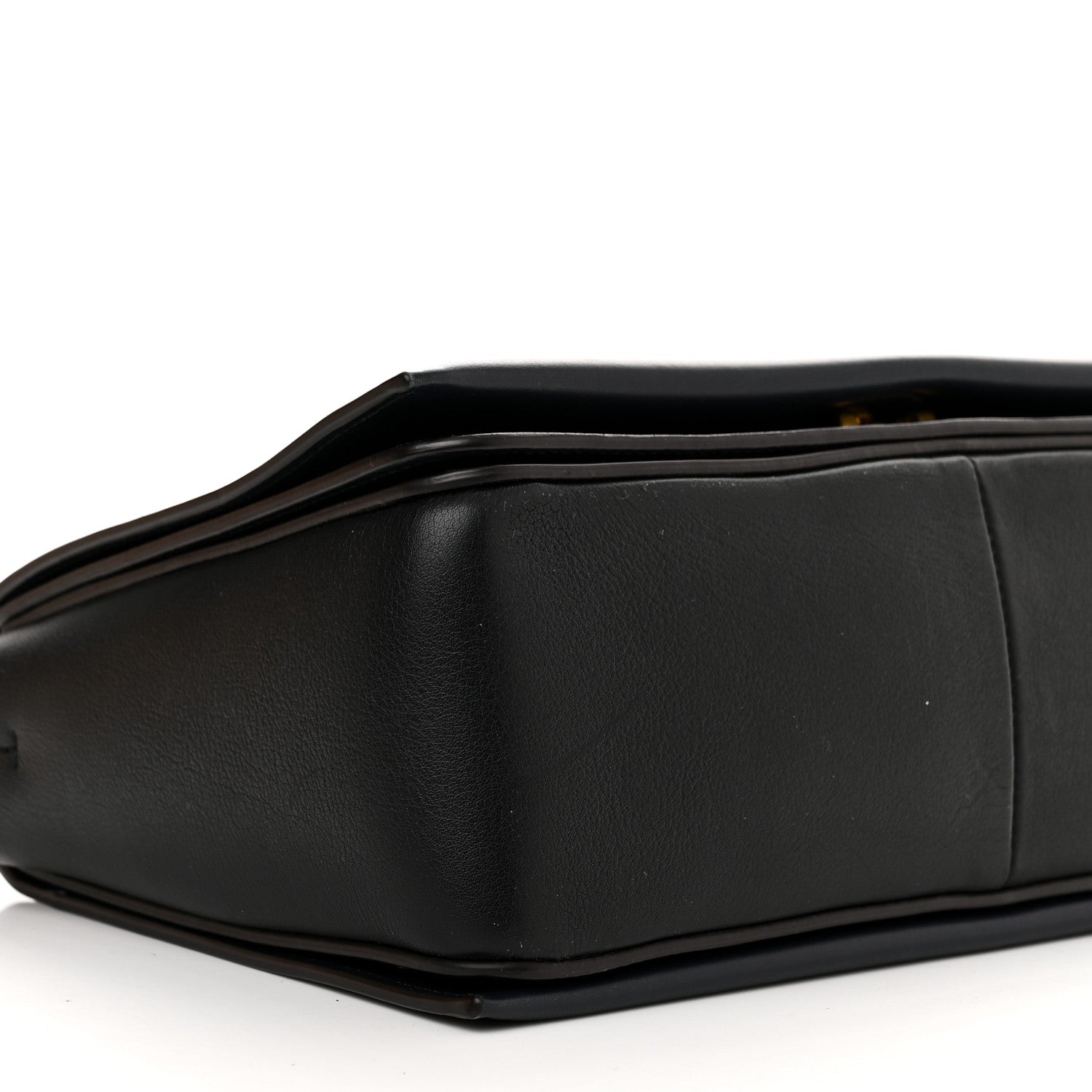 Celine Shiny Smooth Calfskin Medium Frame Shoulder Bag Black Navy 8 of 10