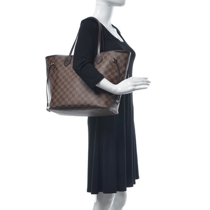 Louis Vuitton Damier Ebene Neo Neverfull MM Rose Ballerine 2 of 8