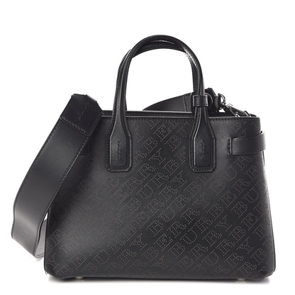 Burberry Calfskin Perforated Small Banner Tote Black 1 of 9