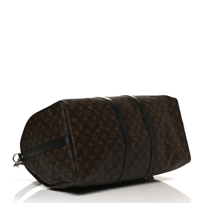 Louis Vuitton Monogram Macassar Keepall Bandouliere 55 4 of 13