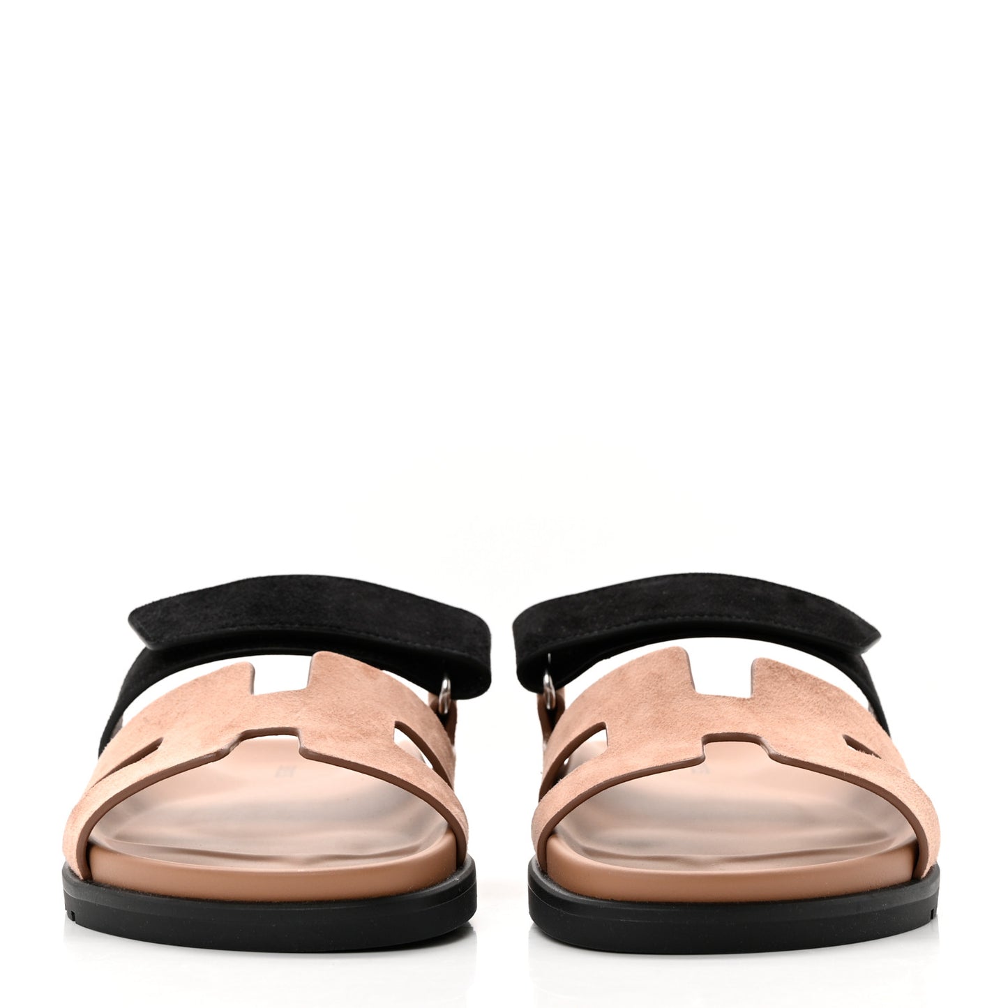 Suede Goatskin Womens Chypre Sandals 37 Rose Perle Black