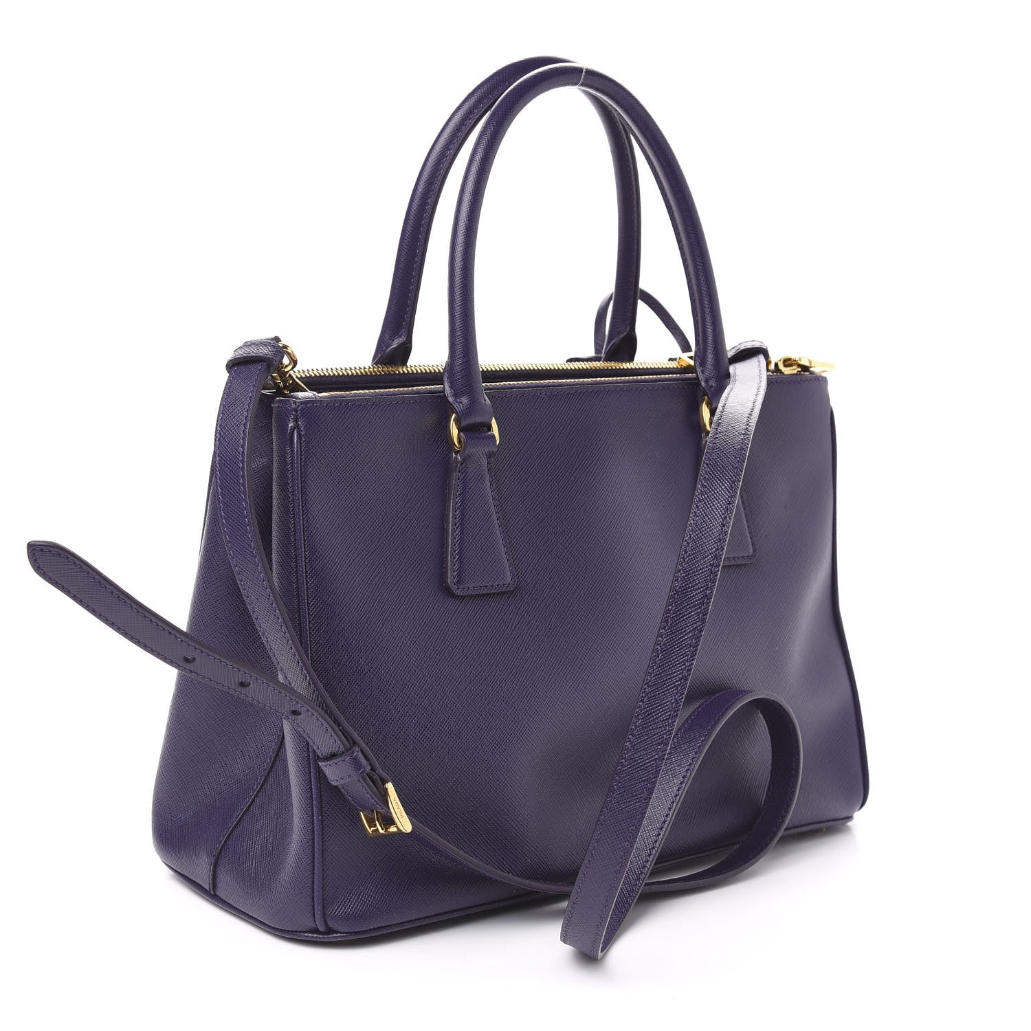 Prada Saffiano Small Galleria Double Zip Tote Viola 4 of 12