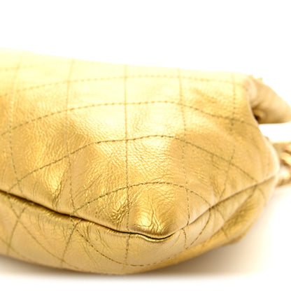 Chanel Metallic Calfskin Quilted Small Drawstring Bag Gold 11 of 11