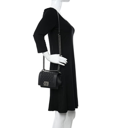 Chanel Lambskin Quilted Small Boy Flap Black 2 of 10