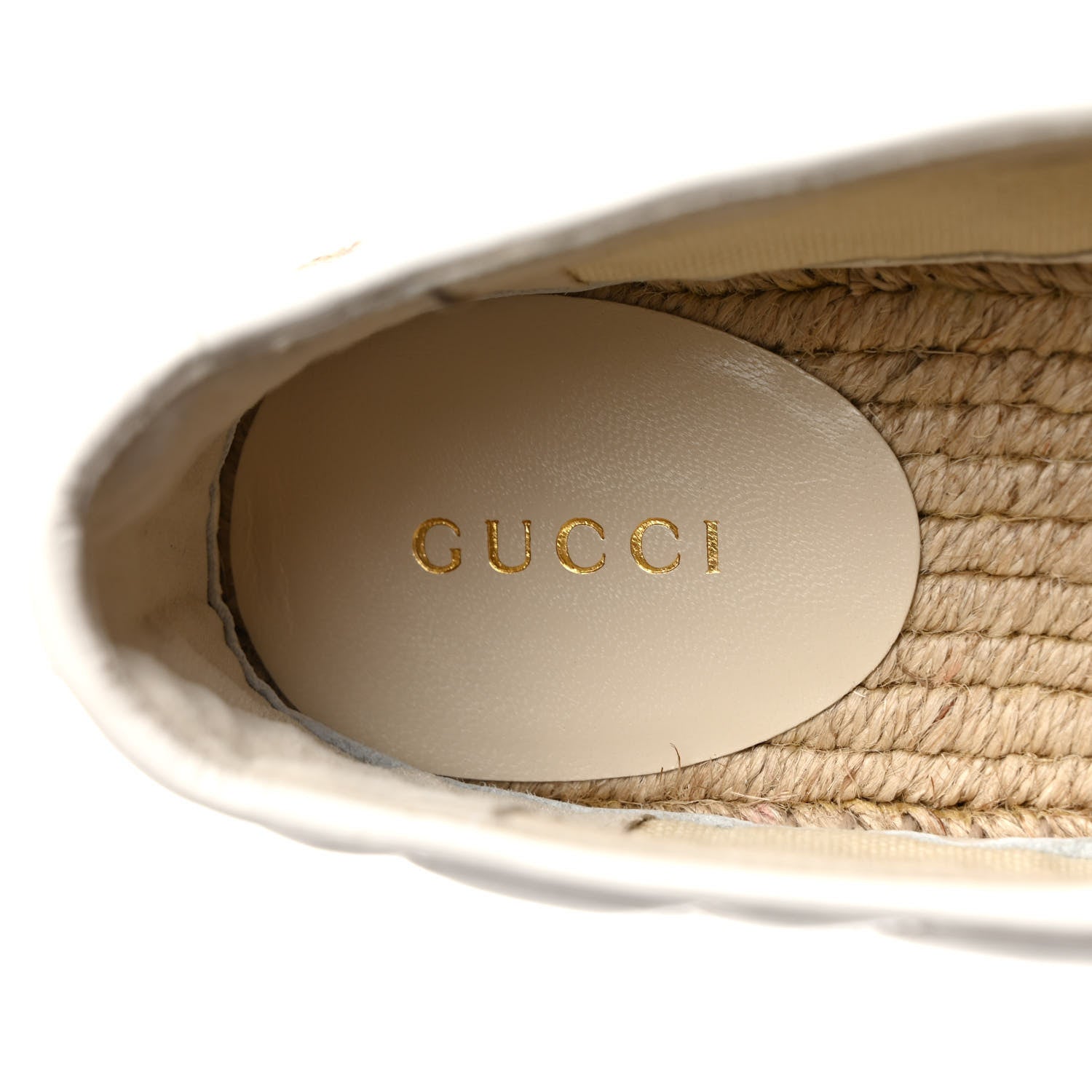Gucci Nappa Matelasse GG Pilar Flatform Lace-Up Espadrilles 39 Great White 7 of 9