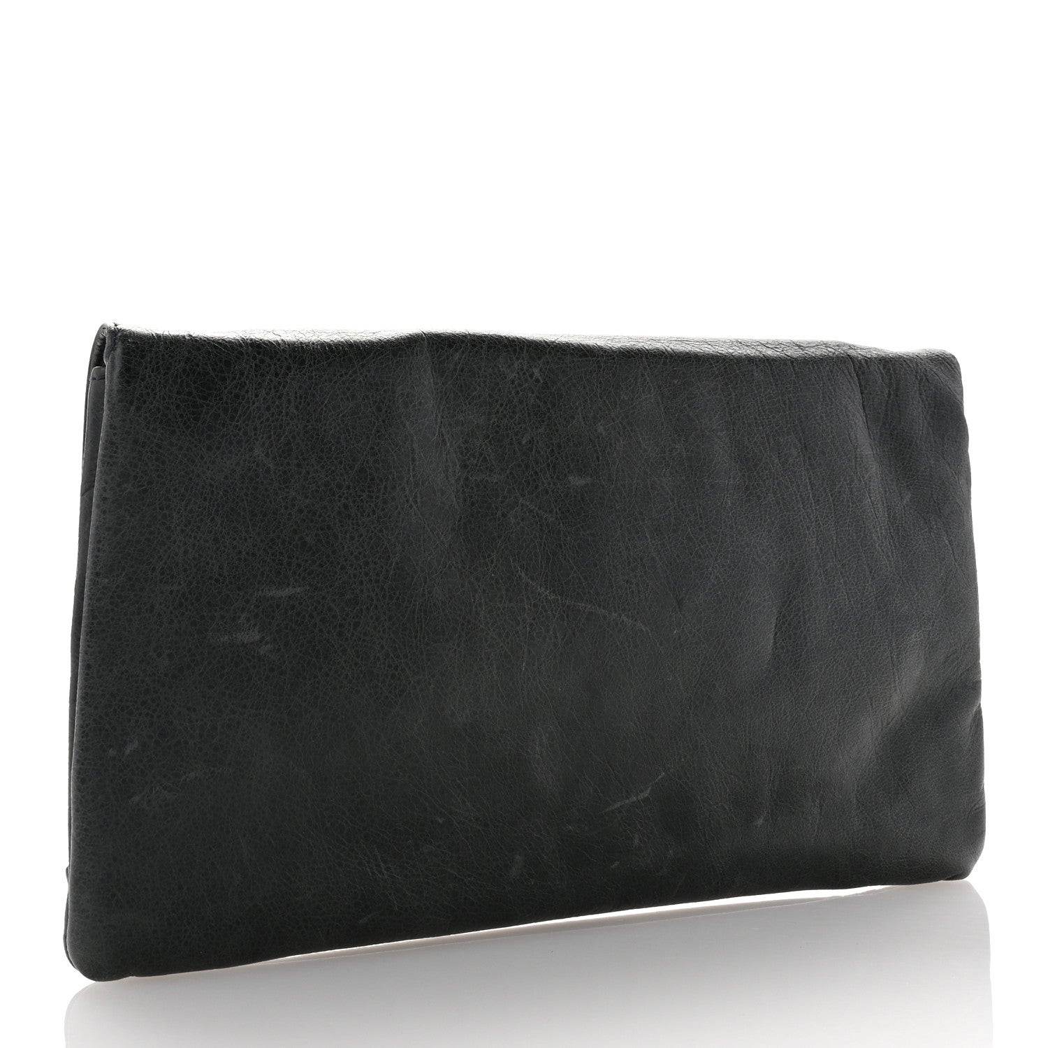 Balenciaga Agneau Giant 21 Rose Gold Hardware Envelope Clutch Anthracite 3 of 7
